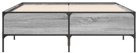 vidaXL Πλαίσιο Κρεβατιού Γκρι Sonoma 120x200 εκ. Επεξ. Ξύλο &amp; Μέταλλο