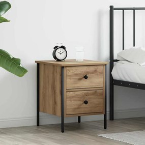 vidaXL Κομοδίνο Artisan Oak 40x42x50 εκ. Επεξεργασμένο Ξύλο