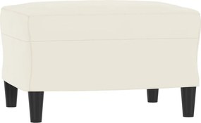 vidaXL Σετ Καναπέ 3 Τεμαχίων Κρεμ Βελούδο