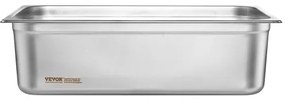 VEVOR 6 Pack Full Size Hotel Pans Steam Table Pan Stainless Steel 6" Deep