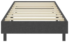 vidaXL Κρεβάτι Boxspring Σκούρο Γκρι 80 x 200 εκ. Υφασμάτινο