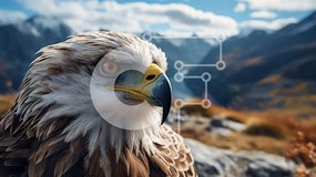 Intra Συλλεκτικό Ξύλινο Παζλ Plywood  4mm - Majestic Eagle in Flight Σε Ξύλινο Κουτί - Διαστάσεις: 10x10 cm – 25 κομμάτια