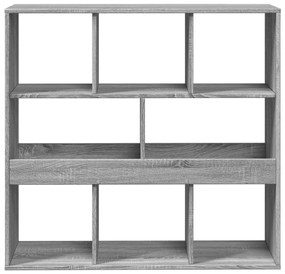 vidaXL Βιβλιοθήκη/Διαχωριστικό Χώρου Γκρι 100x33x94,5 εκ. Επεξ. Ξύλο