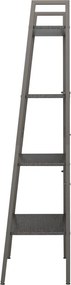 vidaXL Ραφιέρα Όρθια 4 Επιπέδων Μαύρη 56 x 35 x 140 εκ.