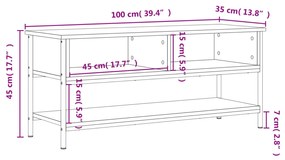 ΈΠΙΠΛΟ ΤΗΛΕΟΡΑΣΗΣ ΚΑΦΕ ΔΡΥΣ 100X35X45 ΕΚ. ΕΠΕΞΕΡΓΑΣΜΕΝΟ ΞΥΛΟ 832787