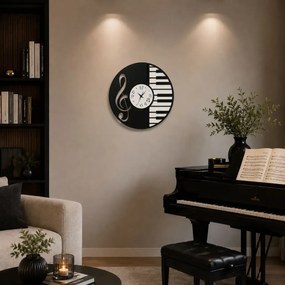 Ρολόι τοίχου 50εκ από χάλυβα, Disco Ring Arti e Mestieri