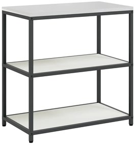 vidaXL Σετ Αποθήκευσης Κουζίνας 2 pcs Λευκό Ψυχρής έλασης χάλυβας