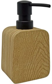 Δοχείο Κρεμοσάπουνου 841707 7,8x6,2x16,2cm Wood Effect Natural Ankor Πολυέστερ