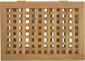 vidaXL Καλάθι Άπλυτων 50x35x60 εκ. από Μασίφ Ξύλο Teak