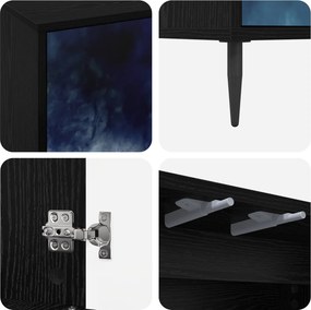 vidaXL Ντουλάπι TV RAALTE 102 x 33 x 51 εκ Μαύρη Δρυς