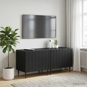 vidaXL Ντουλάπι TV Μαύρο Επεξεργασμένο Ξύλο