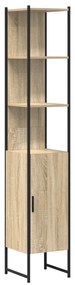 vidaXL Ντουλάπι Μπάνιου Sonoma Oak 33x33x185,5 cm Επεξεργασμένο ξύλο