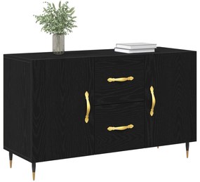 vidaXL Μπουφές Μαύρη Δρυς 100x36x60 εκ Επεξεργασμένο Ξύλο