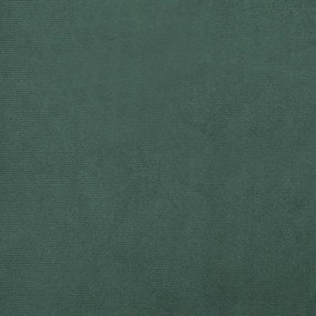 vidaXL Πολυθρόνα Μπάρελ Σκούρο Πράσινο Βελούδινη