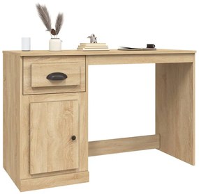 vidaXL Γραφείο με Συρτάρι Sonoma δρυς 115x50x75 εκ. Επεξεργασμένο Ξύλο