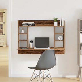 vidaXL Επιτοίχιο Γραφείο από Παλιό Ξύλο 105x48x75 εκ. Επεξεργασμένο Ξύλο