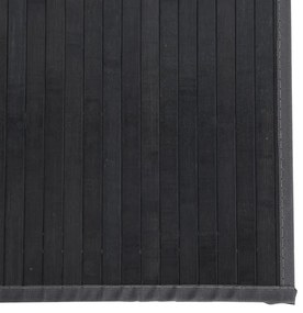 Χαλί Ορθογώνιο Γκρι 100 x 1000 εκ. Μπαμπού - Γκρι