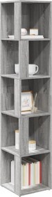 vidaXL Γωνιακά ράφια 33 x 33 x 165 cm Engineered wood Γκρι Sonoma
