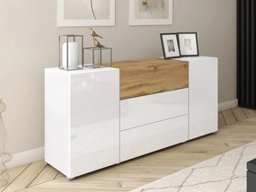 Μπουφές Berlin-Λευκό - Φυσικό