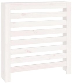 vidaXL Κάλυμμα Καλοριφέρ Λευκό 79,5x19x84 εκ. από Μασίφ Ξύλο Πεύκου