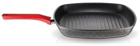 Γκριλιερα 28X28 Cm Red Diamond 014012301 Grey Pyramis Μεγάλο (26-29cm) Aluminium