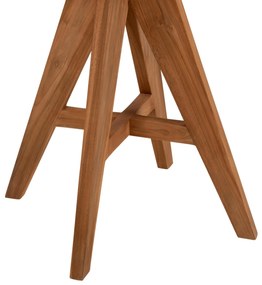 Τραπέζι LEO C9623.11 Στρόγγυλο απο Μασίφ Ξύλο TEAK Φυσικό Φ80x75Υεκ. 80x80x75 εκ.