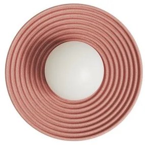 Απλίκα Φωτιστικό Τοίχου 1xE27 Τσιμέντο Φ28,5cm Cible SunLight-CIBLE-28SR-Κόκκινο CIBLE-28SR