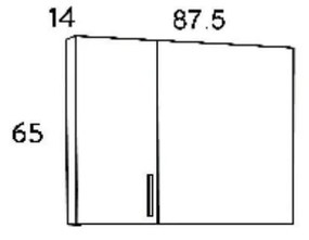 Σετ Έπιπλο Μπάνιου SIENA WHITE 90 9SSI090GL0W Πάγκο 90x34x83cm