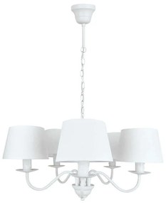 Φωτιστικό Οροφής Reanna 4138800 White Viokef Metal, Fabric