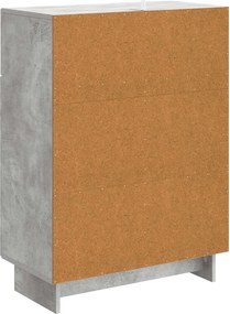 vidaXL Πλαϊνό γραφείο Γκρι Σκυροδέματος 66 x 34,5 x 90 εκ