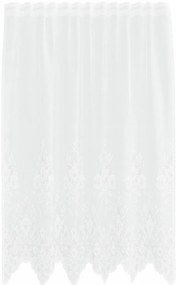 vidaXL Κουρτίνες με κουρτίνες Floral Λευκό 150 x 180 cm Πολυεστέρας