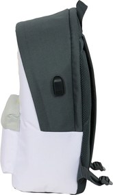 Σχολική Τσάντα Real Madrid C.F. Λευκό 31 x 44 x 18 cm