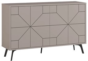 Μπουφές Dune Megapap χρώμα ανοιχτή μόκα 123x35x77,4εκ.