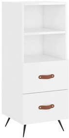 vidaXL Ντουλάπι Γυαλιστερό Λευκό 34,5x34x90 εκ. Επεξεργασμένο Ξύλο