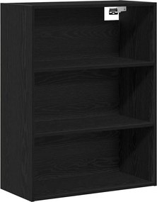 vidaXL Highboard 2 pcs Μαύρη Οξυά Επεξεργασμένο ξύλο