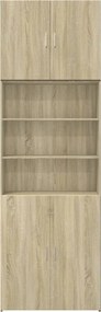 vidaXL Ντουλάπι Sonoma Δρυς 80x42,5x249 εκ. από Επεξεργασμένο Ξύλο