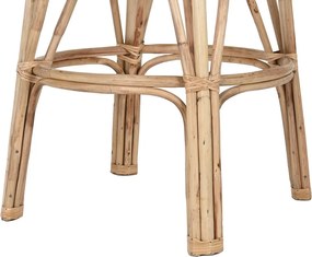 Σκαμπό Home ESPRIT Φυσικό λυγαριά 50 X 50 X 86 cm