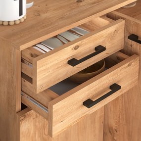Παπουτσοθήκη - Ντουλάπι Polly Megapap χρώμα pine oak 108x35x108εκ.
