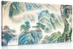 Εικόνα κινεζική ζωγραφική τοπίων - 90x60