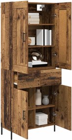 vidaXL Highboard 2 pcs Παλιό Ξύλο Επεξεργασμένο ξύλο