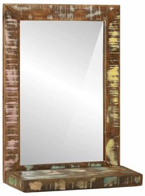 vidaXL Καθρέφτης Μπάνιου 50x22x70 εκ. Στερεό Ξύλο Ανακυκλωμένο
