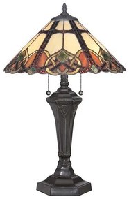 Επιτραπέζιο Φωτιστικό 2xE27 Μπρονζέ Tiffany Cambridge QZ-CAMBRIDGE-TL Elstead Lighting QZ-CAMBRIDGE-TL Μπρονζέ