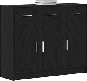 vidaXL Μπουφές από Μαύρη Δρυς 91 x 28 x 75 εκ. από Τεχνητό Ξύλο