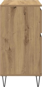 vidaXL Πλαϊνό γραφείο Artisan Oak 60 x 35 x 70 cm