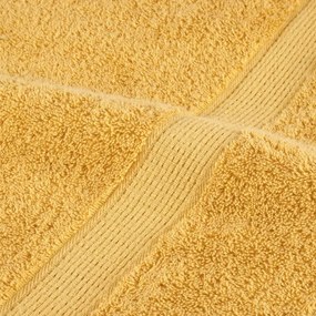 vidaXL Πετσέτες Premium SOLUND 2 τεμ. Χρυσές 100x200 εκ. 600 γρ./μ²