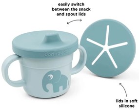 Done by Deer Παιδικό Ποτηράκι από Σιλικόνη Μπλε 215ml