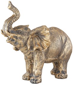 Φιγούρα Ελέφαντας/Καμηλοπάρδαλη/Ρινόκερος Μπρονζέ Polyresin Σε 2 Σχέδια