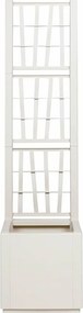vidaXL Κηποτινάκι με Τρέλα Λευκό 36 x 36 x 140 εκ. PP