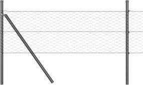 vidaXL Στύλος Περιφράξεων Γκρι 10 x 0,5 μ (36 mm πλέγμα)