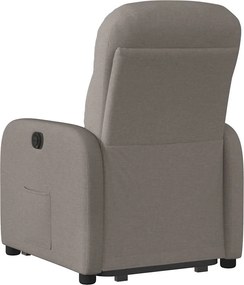vidaXL Πολυθρόνα Ηλεκτρική Ανακλ.Taupe Υφασμάτινη